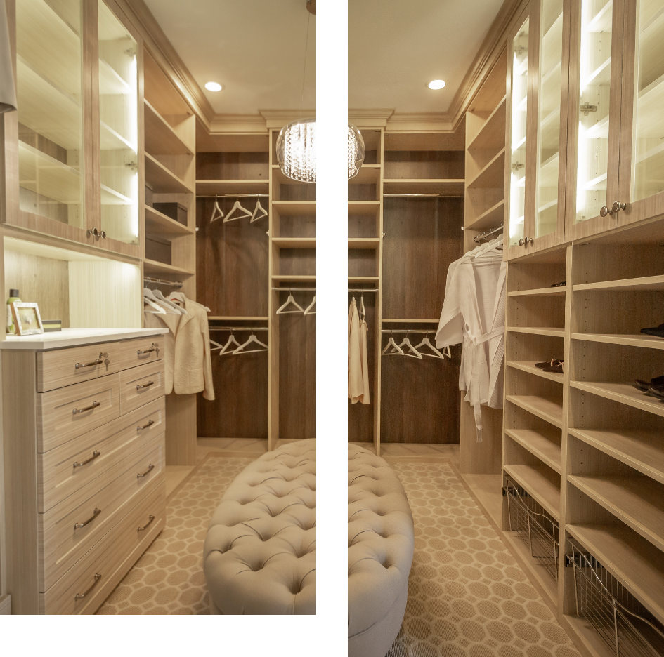 From closets to pantries, we offer custom storage solutions designed to maximize space and style, transforming every room in your home into an organized and beautiful haven.
